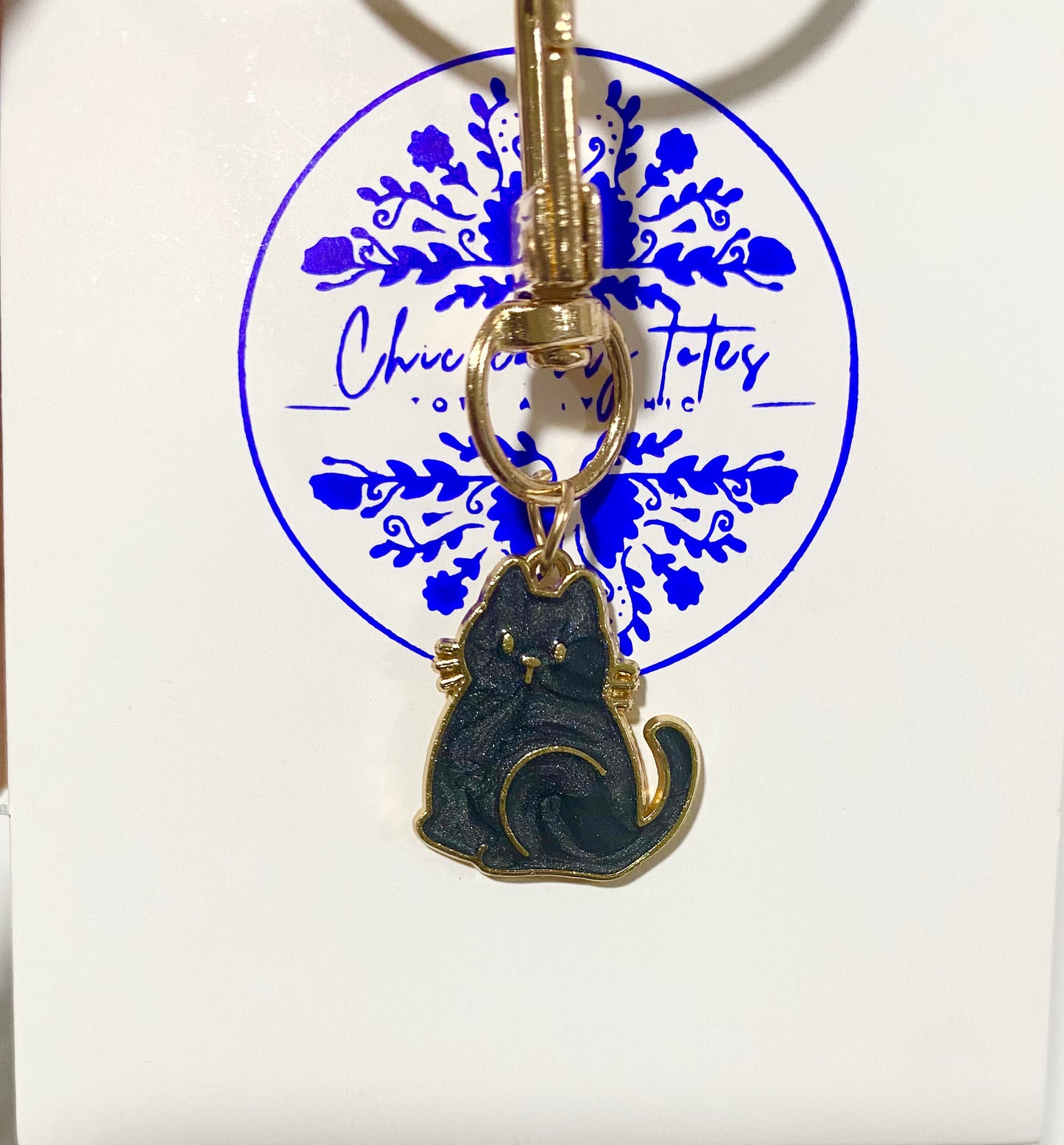 Black Kitty KeyChain